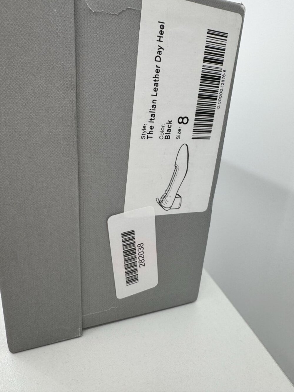 Everlane Italian Leather Day Heel size 8 Women's Black Elastic Back Comfort - Picture 11 of 11